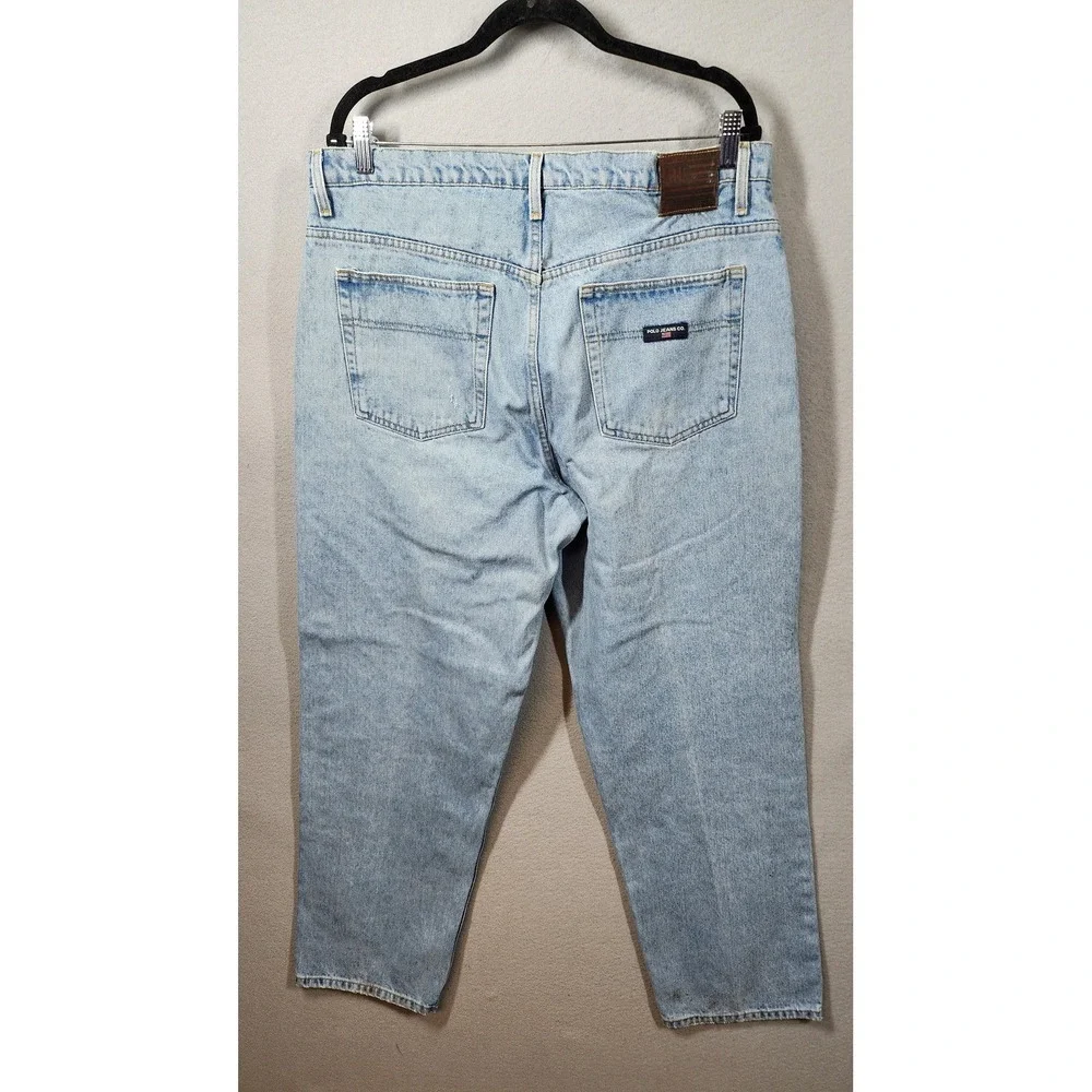 Vintage Polo Jeans Co‎ Ralph Lauren Jeans Mens 38x29 Loose Fit Denim 90s